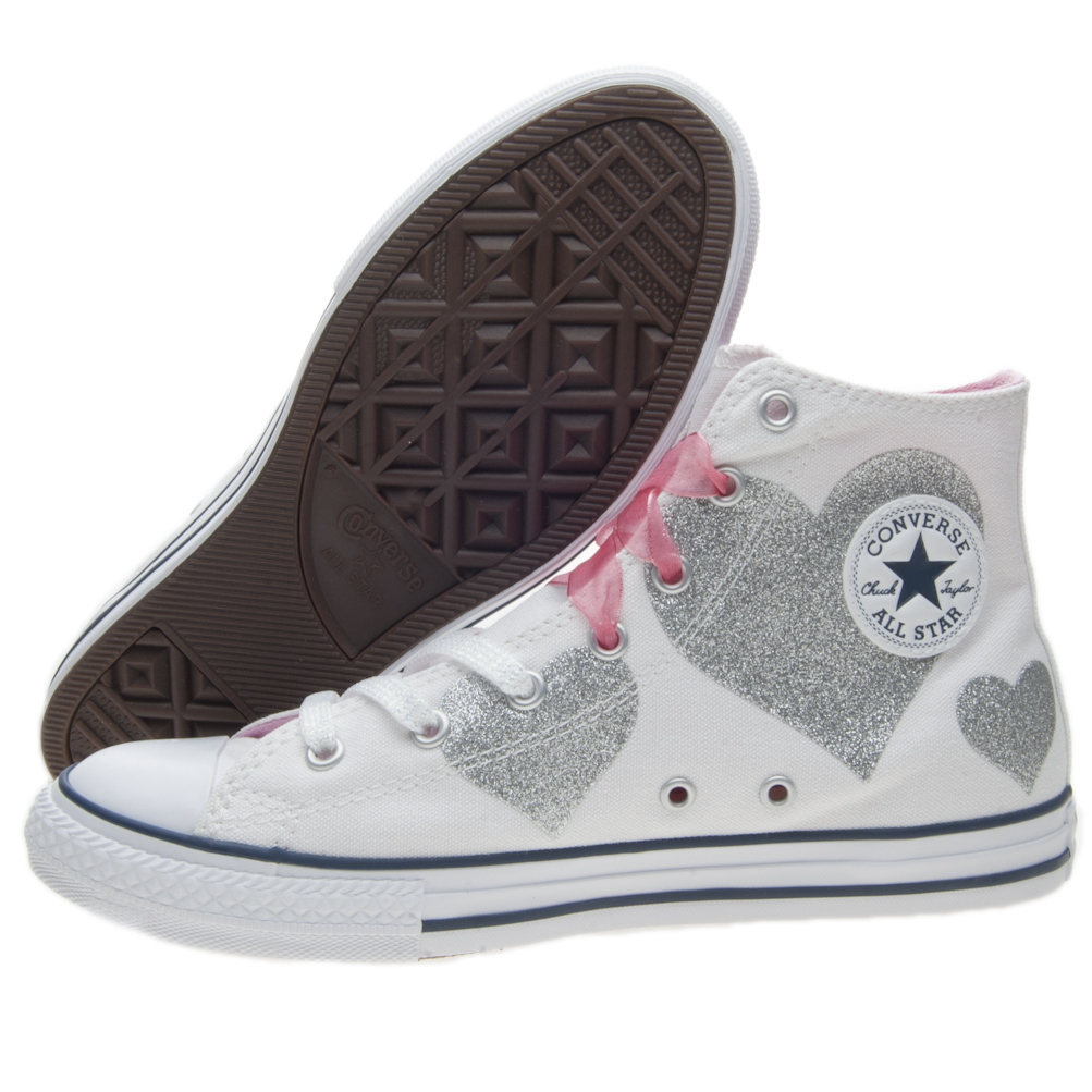 SCARPE CONVERSE ALL STAR HI CHUCK TAYLOR 660971C HI WHITE HOT PINK BAMBINO ALTA SCARPE CONVERSE ALL STAR HI CHUCK TAYLOR 660971C HI WHITE HOT PINK BAMBINO ALTA