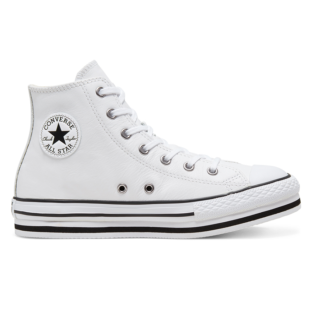 Schuhe Converse Chuck Taylor All Star Platform Eva J 666392C Weiße CONVERSE Sneaker ALL STAR PLATFORM EVA HI | Gratis