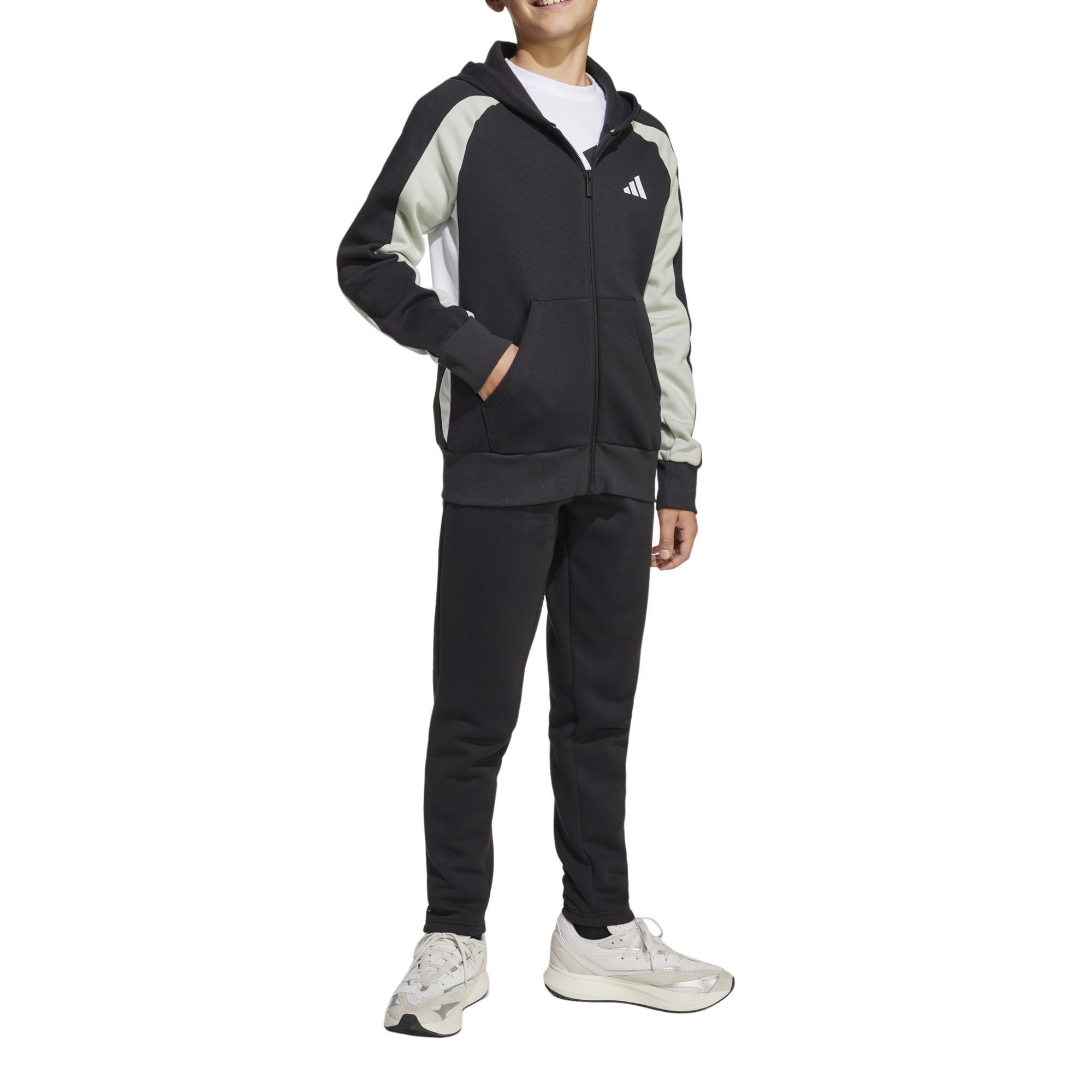 Tuta Essentials SS22 &ndash; Taglia L &ndash; Nero &ndash; 2 Pezzi: Felpa Con Cappuccio E Pantaloni